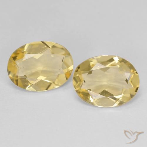 Gemme di Berillo dorato Giallo dorato chiaro naturale da 2.93 ct, Ovale, VS