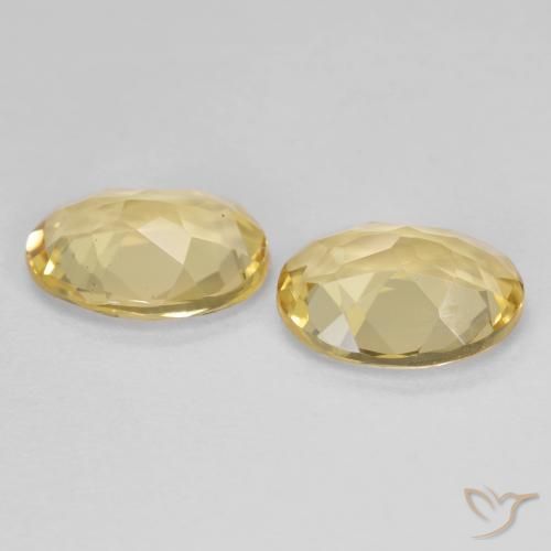 Gemme di Berillo dorato Giallo dorato chiaro naturale da 2.93 ct, Ovale, VS