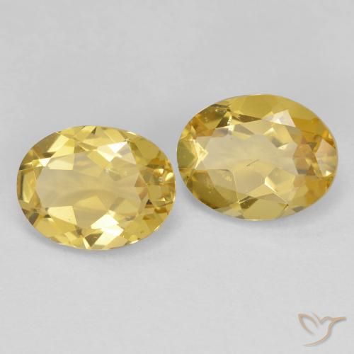 3.14ctw Naturale Giallo chiaro Berillo dorato, Ovale, VS