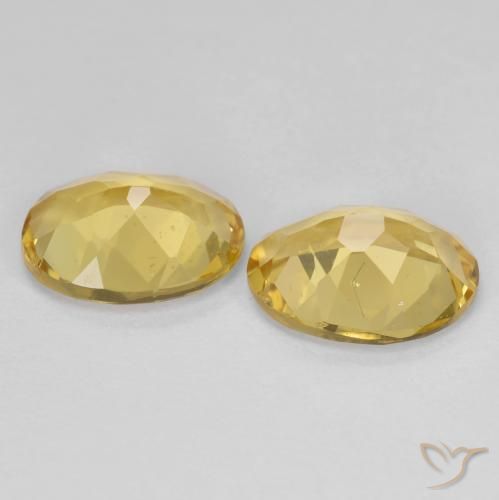 Gemme di Berillo dorato Giallo chiaro naturale da 3.14 ct, Ovale, VS