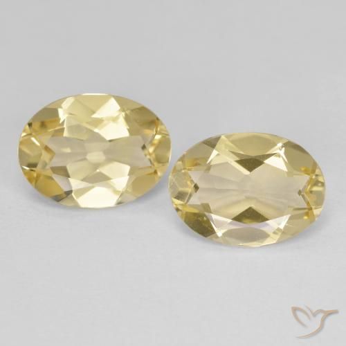 3.02ctw Naturale Giallo dorato chiaro Berillo dorato, Ovale, VS