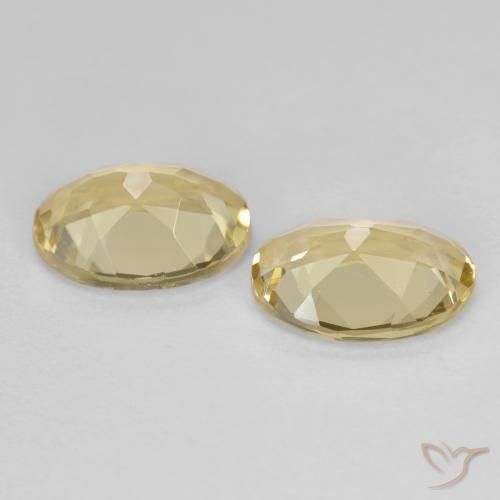 Gemme di Berillo dorato Giallo dorato chiaro naturale da 3.02 ct, Ovale, VS
