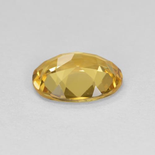 Berillo dorato naturale dorato da 1,36 ct, taglio ovale, VVS