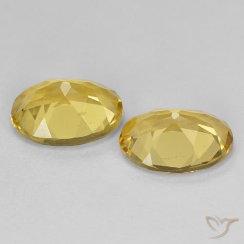 Gemme di Berillo dorato Giallo chiaro naturale da 3.22 ct, Ovale, VVS-VS