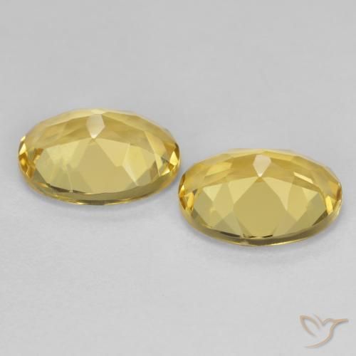 Gemme di Berillo dorato Oro chiaro naturale da 3.44 ct, Ovale, VVS-VS