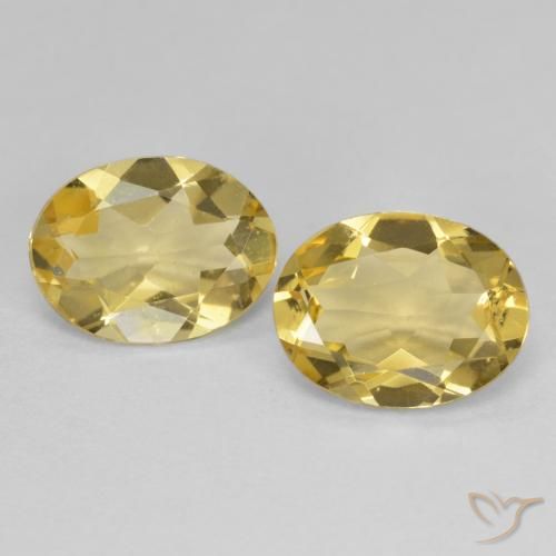 2.91ctw Naturale Giallo dorato chiaro Berillo dorato, Ovale, VVS-VS