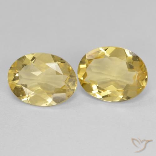 Gemme di Berillo dorato Giallo dorato chiaro naturale da 2.91 ct, Ovale, VVS-VS