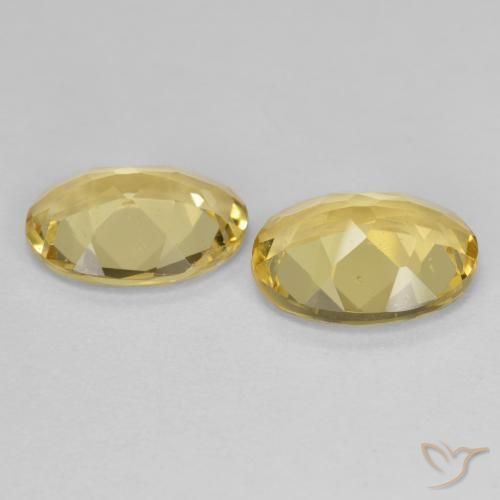 Gemme di Berillo dorato Giallo dorato chiaro naturale da 2.91 ct, Ovale, VVS-VS