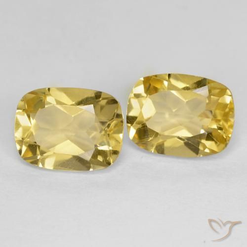 Gemme di Berillo dorato Oro chiaro naturale da 2.60 ct, Cuscino, VVS-VS