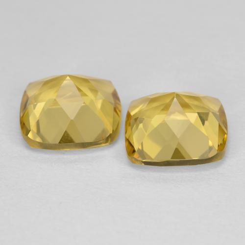Gemme di Berillo dorato Giallo miele naturale da 3.48 ct, Taglio a cuscino, VS