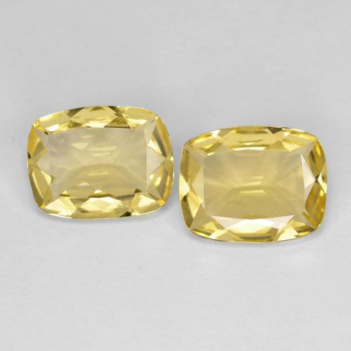 Berillo dorato naturale giallo da 2,82 ct, taglio a cuscino, VS
