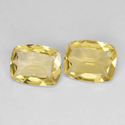 Berillo dorato naturale giallo da 2,82 ct, taglio a cuscino, VS