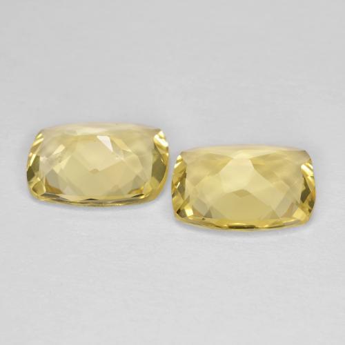 Berillo dorato naturale giallo da 2,82 ct, taglio a cuscino, VS