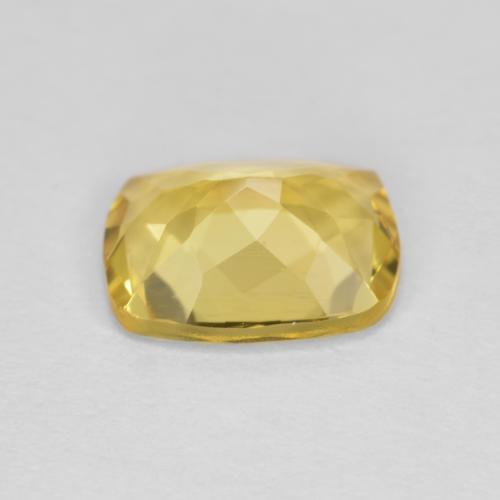 Berillo dorato naturale giallo da 1,60 ct, taglio a cuscino, VVS-VS