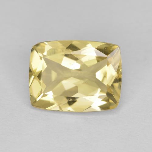 Berillo dorato naturale dorato da 1,81 ct, taglio a cuscino, VVS-VS