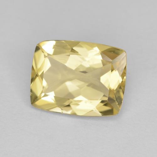 Berillo dorato naturale dorato da 1,81 ct, taglio a cuscino, VVS-VS