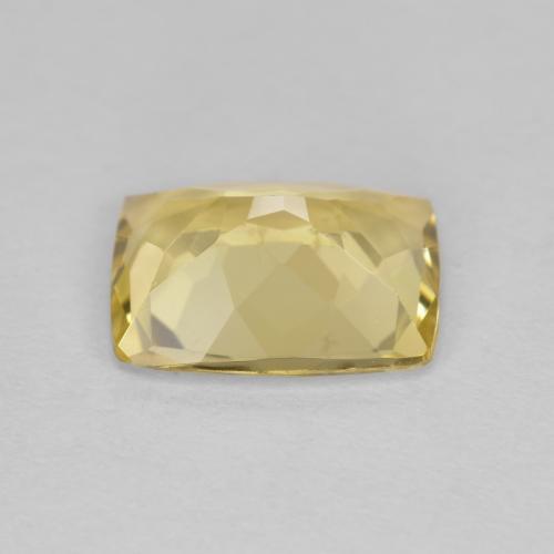 Berillo dorato naturale dorato da 1,81 ct, taglio a cuscino, VVS-VS