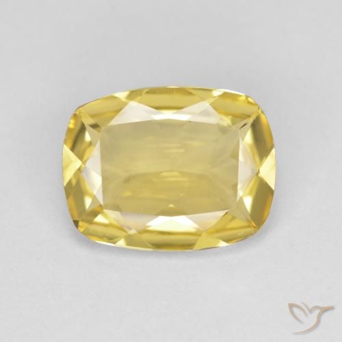 1.89ct Naturale Oro chiaro Berillo dorato, Cuscino, VVS-VS