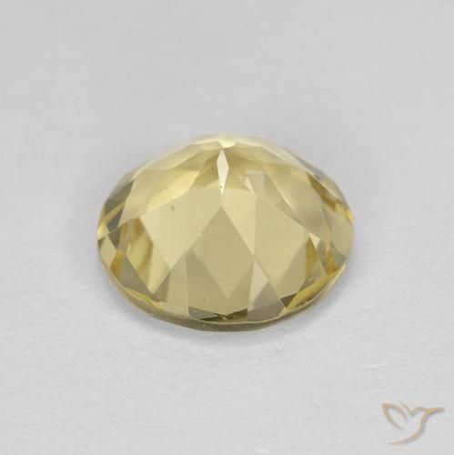 Berillo dorato Giallo chiaro naturale da 1.56 ct, Rotondo, VS