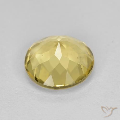 Berillo dorato Giallo dorato chiaro naturale da 2.23 ct, Rotondo, VVS-VS