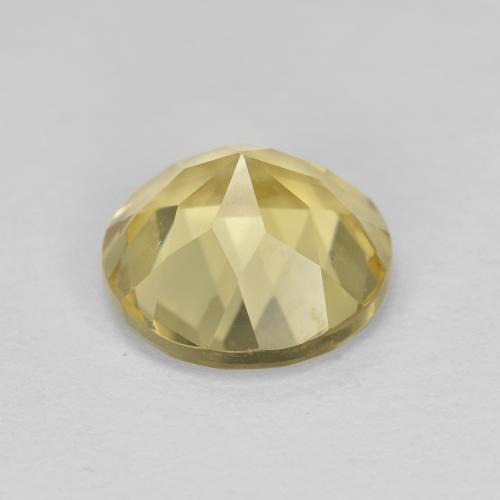 Berillo dorato Oro chiaro naturale da 1.77 ct, Taglio rotondo, VS