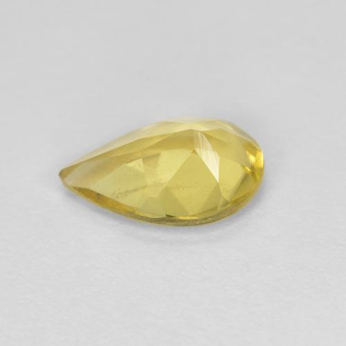 Berillo dorato Giallo brunastro naturale da 0.94 ct, Forma a pera, VS