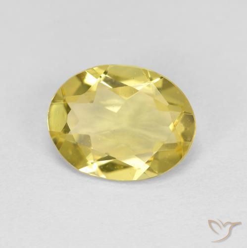 Berillo dorato Giallo Toscana naturale da 1.38 ct, Ovale, VS