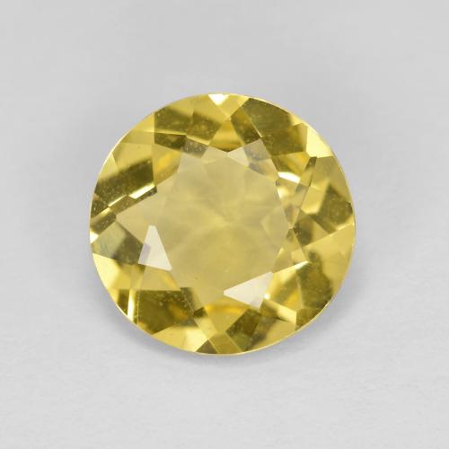 Berillo dorato Giallo medio naturale da 1.93 ct, Taglio rotondo, VS