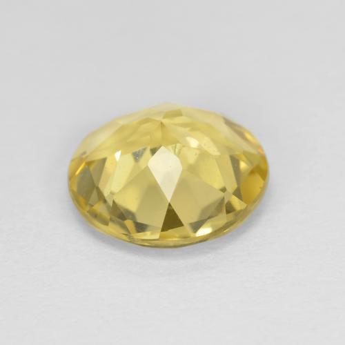 Berillo dorato Giallo medio naturale da 1.93 ct, Taglio rotondo, VS