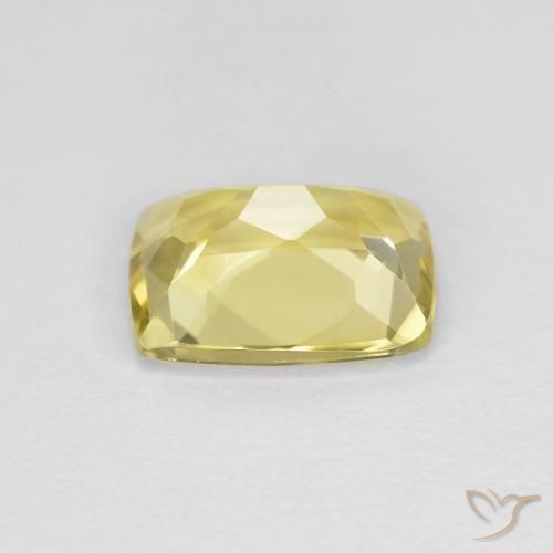 Berillo dorato naturale giallo da 1,41 ct, taglio a cuscino, VS