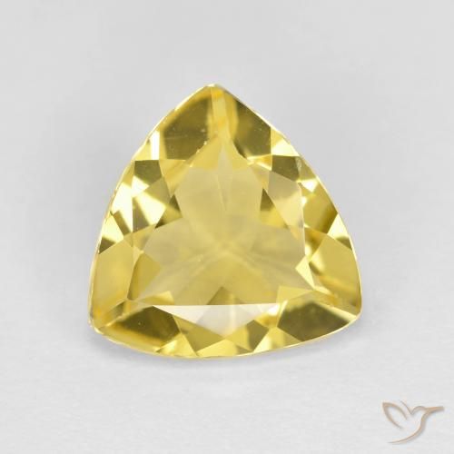 1.83ct Naturale Giallo Toscana Berillo dorato, Taglio trillion, VS