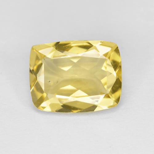 Berillo dorato naturale giallo da 1,87 ct, taglio a cuscino, VS