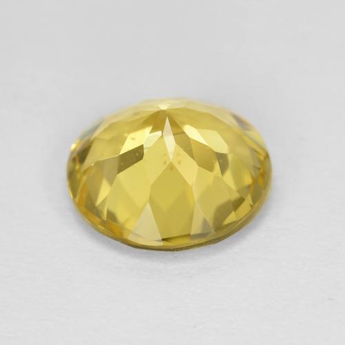 Berillo dorato naturale giallo da 2,21 ct, taglio rotondo, VS