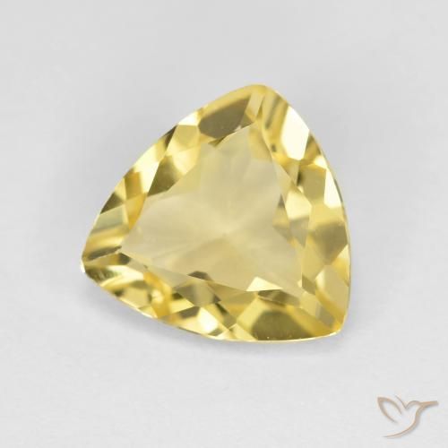 Berillo dorato naturale giallo da 1,72 ct, trillion, VS
