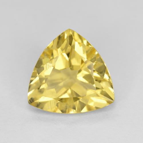 Berillo dorato naturale giallo da 2,20 ct, trillion, VS