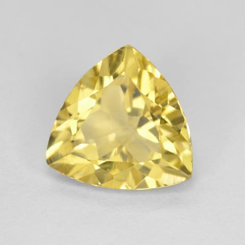 Berillo dorato naturale giallo da 2,20 ct, trillion, VS