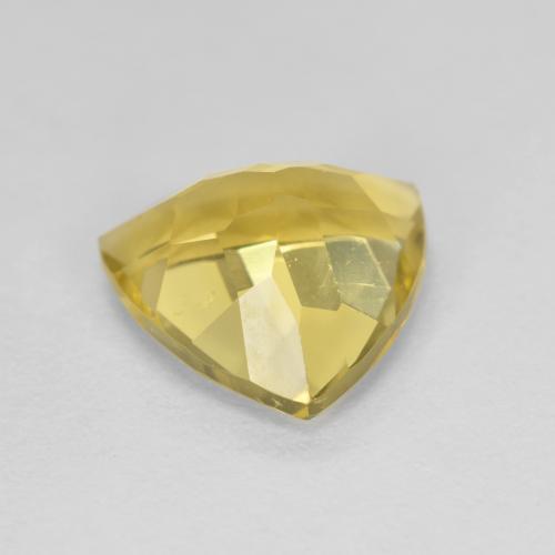 Berillo dorato naturale giallo da 2,20 ct, trillion, VS