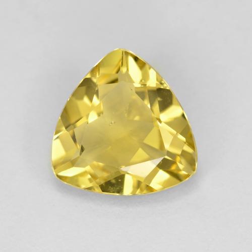 Berillo dorato naturale giallo da 1,82 ct, trillion, VS