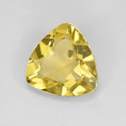Berillo dorato naturale giallo da 1,82 ct, trillion, VS