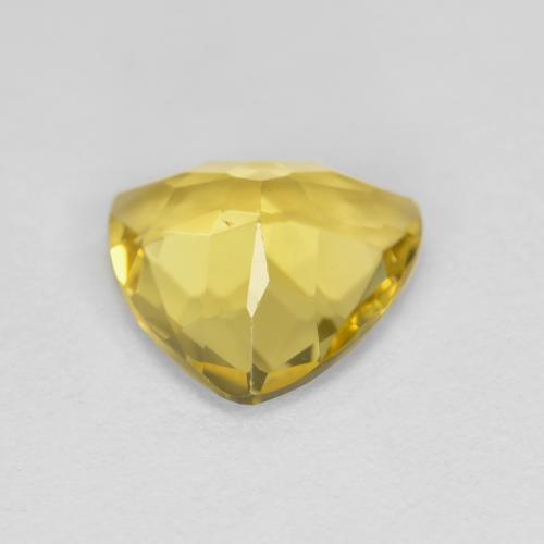 Berillo dorato naturale giallo da 1,82 ct, trillion, VS