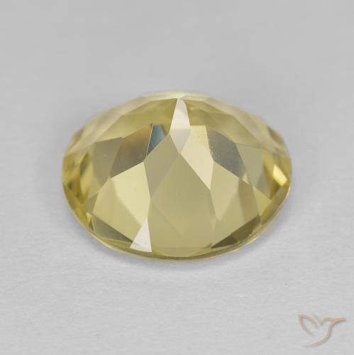 Berillo dorato Giallo pallido naturale da 2.24 ct, Rotondo, VVS