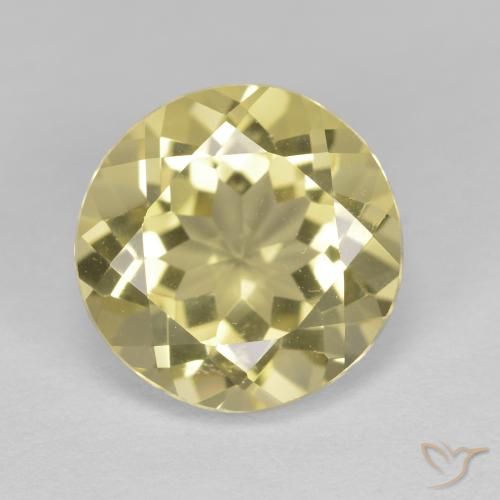 2.32ct Naturale Giallo chiaro Berillo dorato, Rotondo, VVS