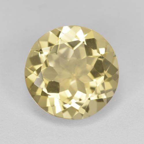 Berillo dorato Oro chiaro naturale da 2.31 ct, Taglio rotondo, VVS