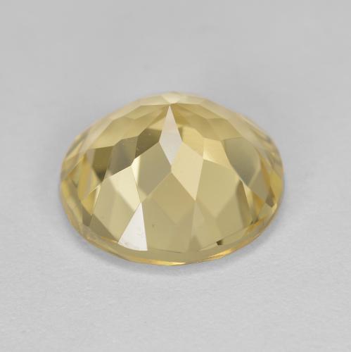 Berillo dorato Oro chiaro naturale da 2.31 ct, Taglio rotondo, VVS