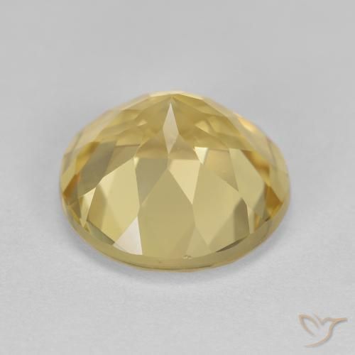 Berillo dorato Giallo chiaro naturale da 2.66 ct, Rotondo, VVS