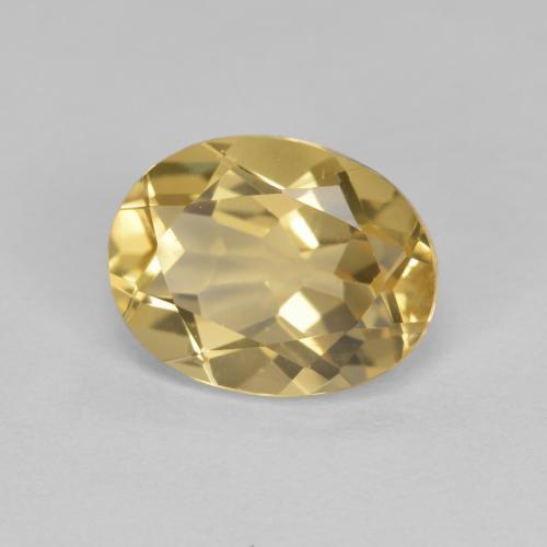 Berillo dorato Dorato naturale da 1.81 ct, Taglio ovale, VVS-VS
