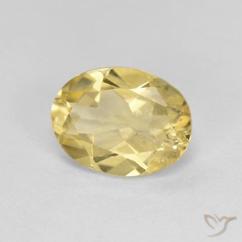 Berillo dorato Oro chiaro naturale da 1.67 ct, Ovale, VS