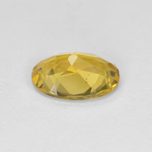 Berillo dorato Giallo intenso naturale da 1.11 ct, Taglio ovale, VS