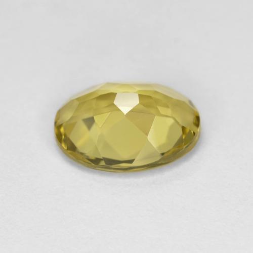 Berillo dorato Giallo medio naturale da 1.59 ct, Taglio ovale, VVS