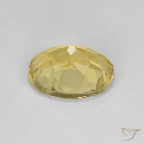 Berillo dorato Giallo chiaro naturale da 1.98 ct, Ovale, VVS